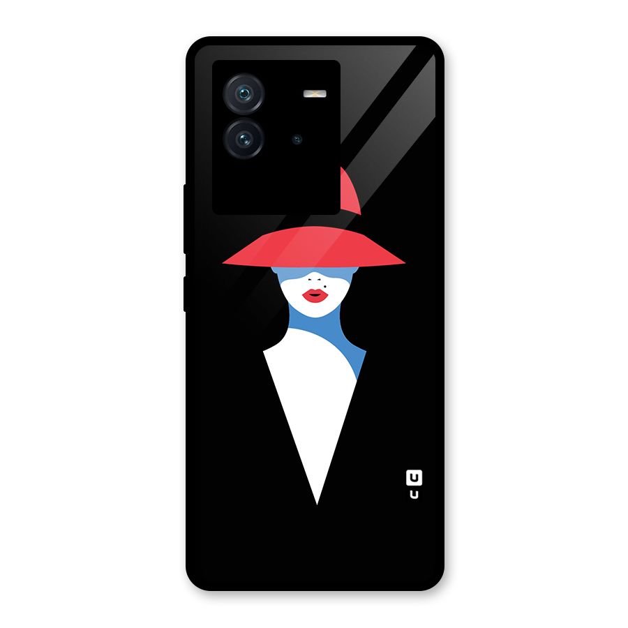 Mysterious Woman Illustration Glass Back Case for Vivo iQOO Neo 6 5G