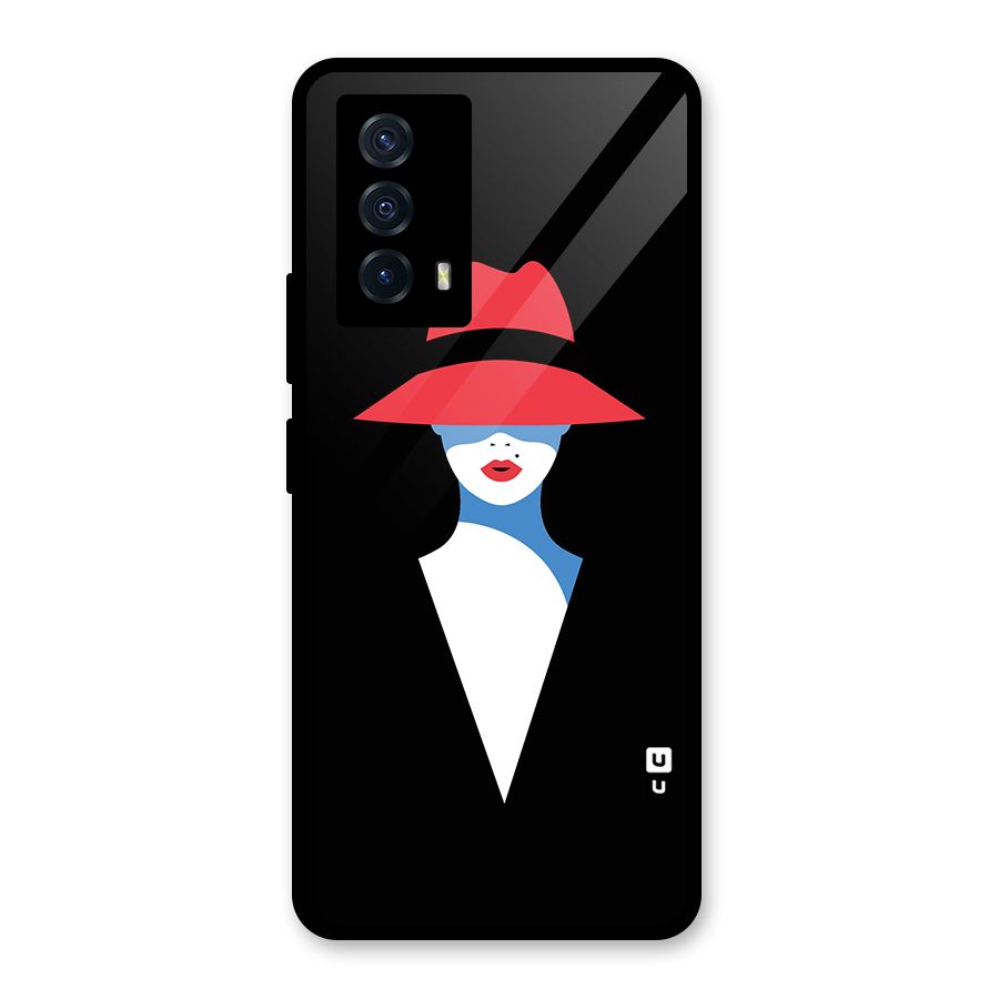 Mysterious Woman Illustration Glass Back Case for Vivo iQOO Z5
