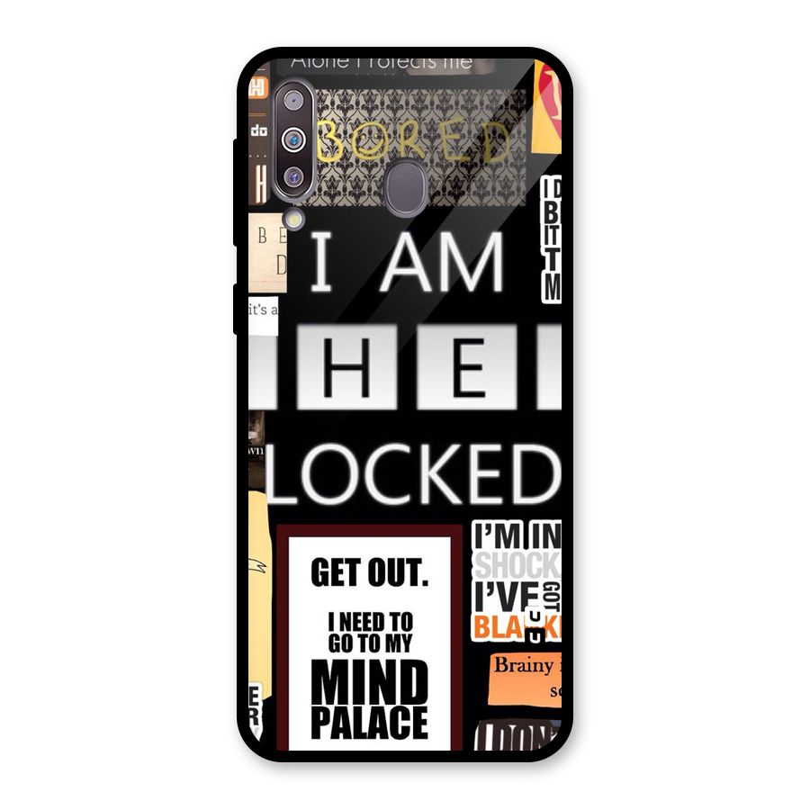 Mystery Pattern Glass Back Case for Galaxy M30