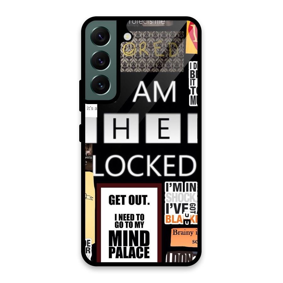 Mystery Pattern Glass Back Case for Galaxy S22 5G