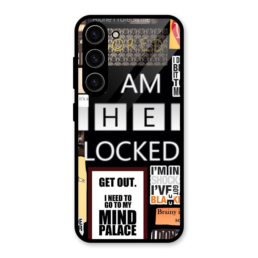 Mystery Pattern Glass Back Case for Galaxy S23