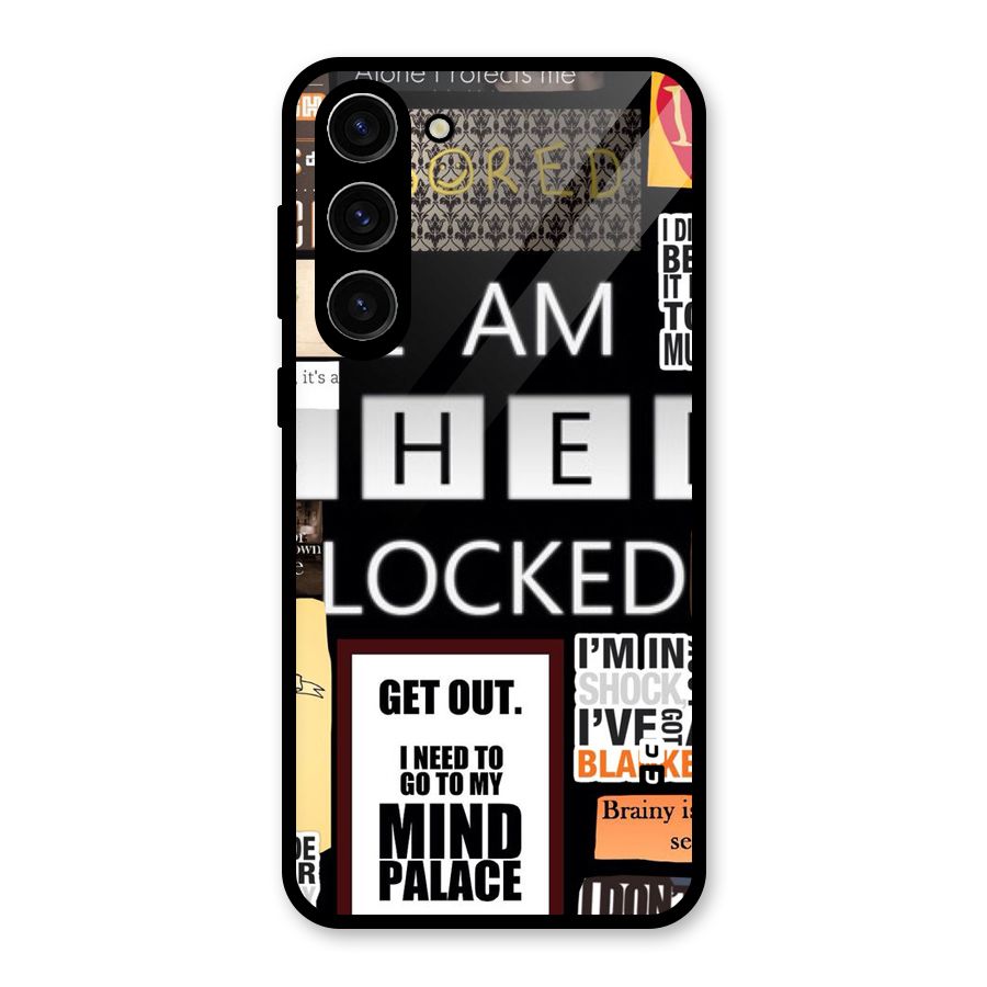 Mystery Pattern Glass Back Case for Galaxy S23 Plus
