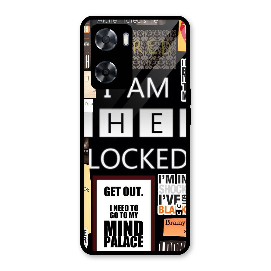 Mystery Pattern Glass Back Case for Oppo A57 2022