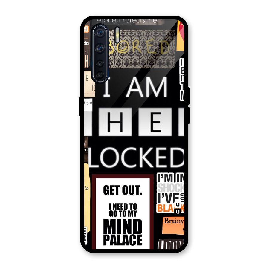 Mystery Pattern Glass Back Case for Oppo F15