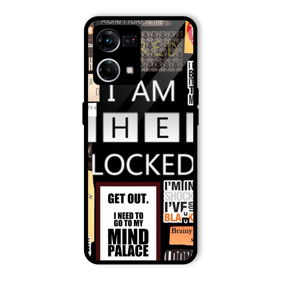 Mystery Pattern Glass Back Case for Oppo F21 Pro 5G