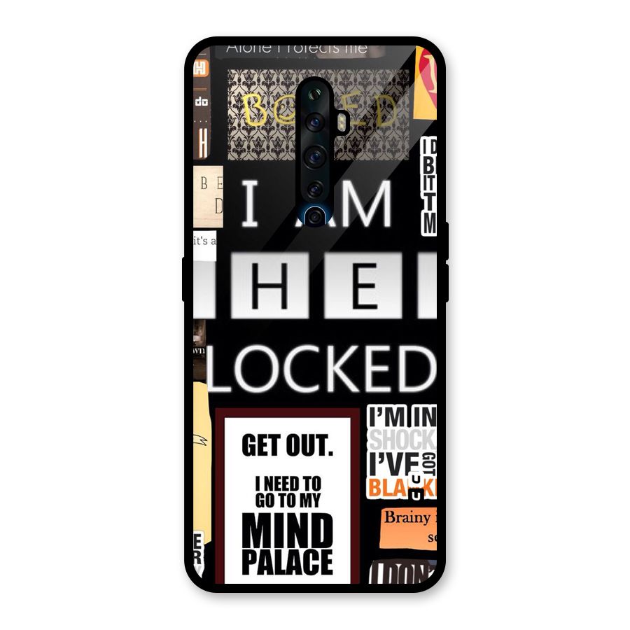 Mystery Pattern Glass Back Case for Oppo Reno2 F