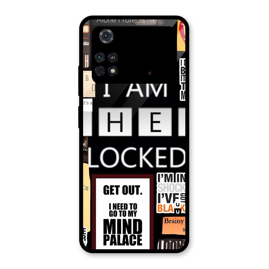 Mystery Pattern Glass Back Case for Poco M4 Pro 4G