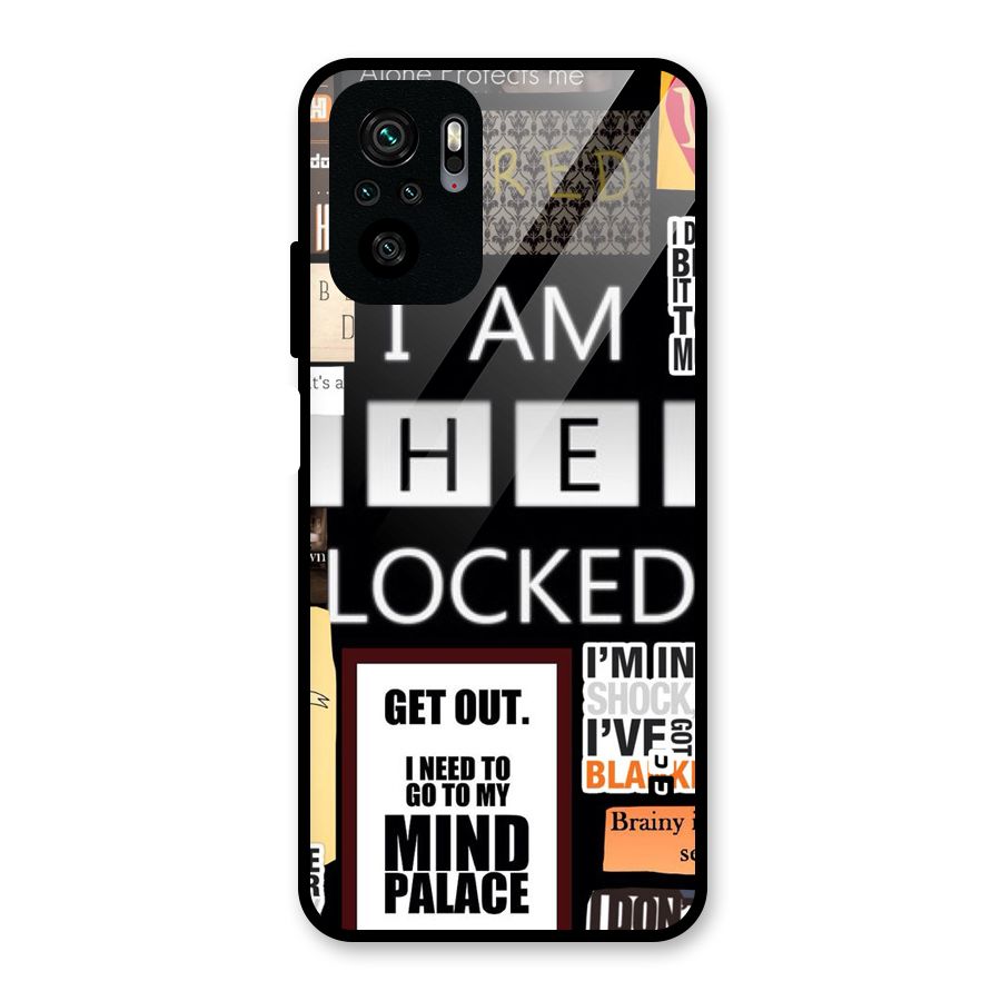 Mystery Pattern Glass Back Case for Redmi Note 10S