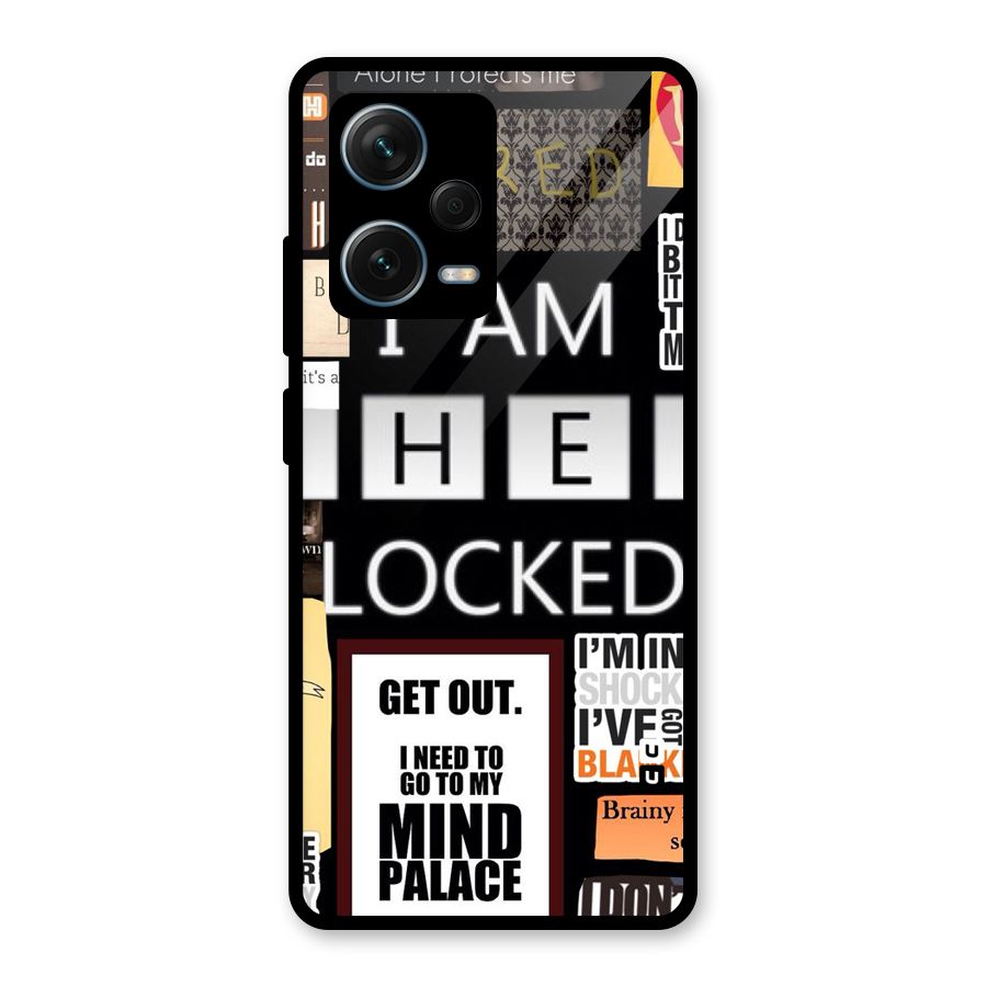 Mystery Pattern Glass Back Case for Redmi Note 12 Pro Plus 5G