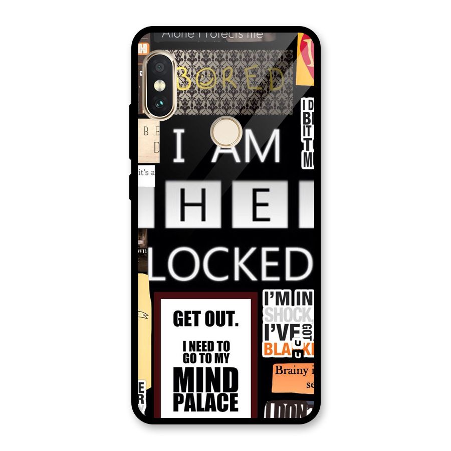 Mystery Pattern Glass Back Case for Redmi Note 5 Pro