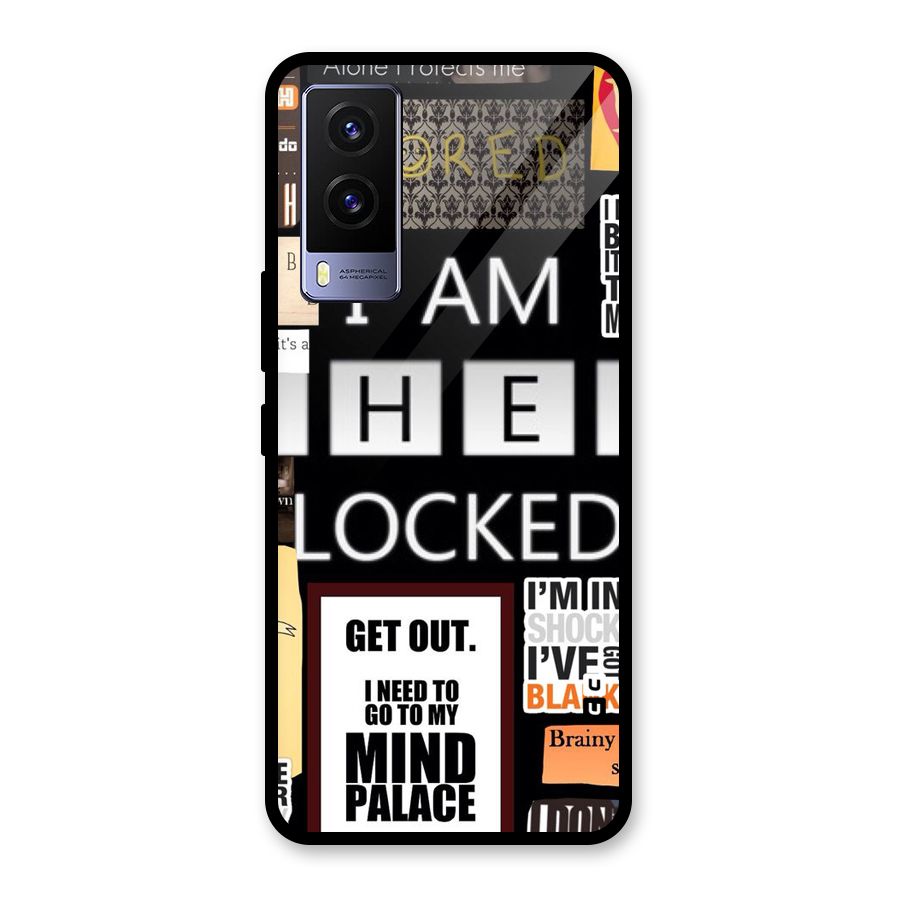 Mystery Pattern Glass Back Case for Vivo V21e 5G