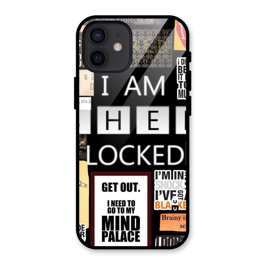 Mystery Pattern Glass Back Case for iPhone 12