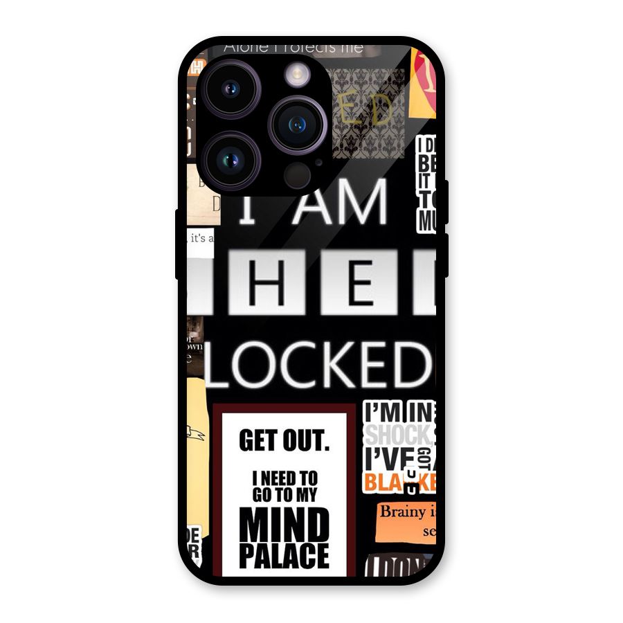 Mystery Pattern Glass Back Case for iPhone 14 Pro