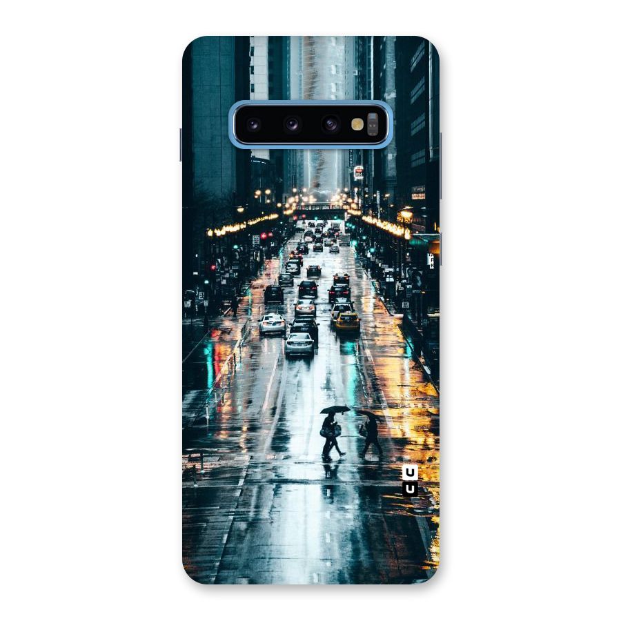 NY Streets Rainy Back Case for Galaxy S10 Plus