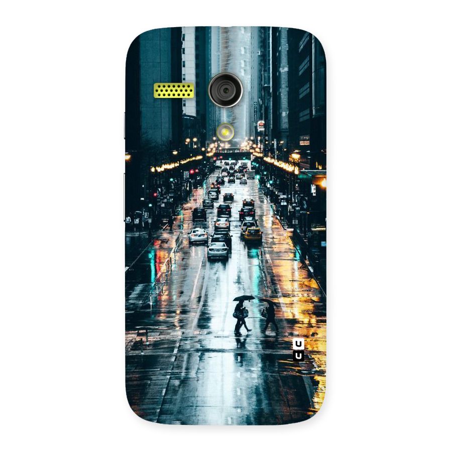 NY Streets Rainy Back Case for Moto G