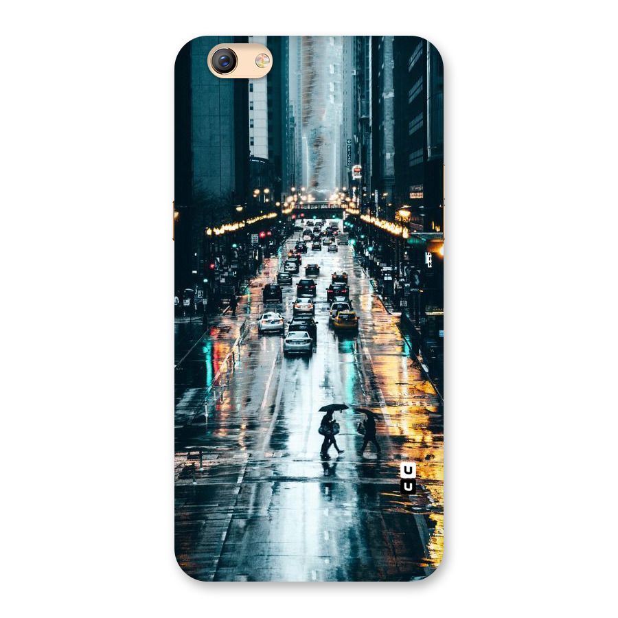 NY Streets Rainy Back Case for Oppo F3 Plus