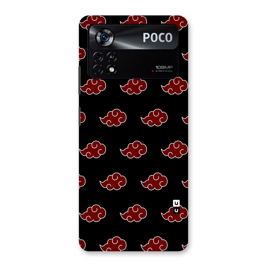 Naruto Akatsuki Pattern Back Case for Poco X4 Pro 5G