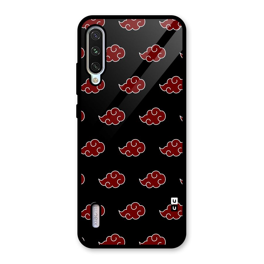 Naruto Akatsuki Pattern Glass Back Case for Mi A3