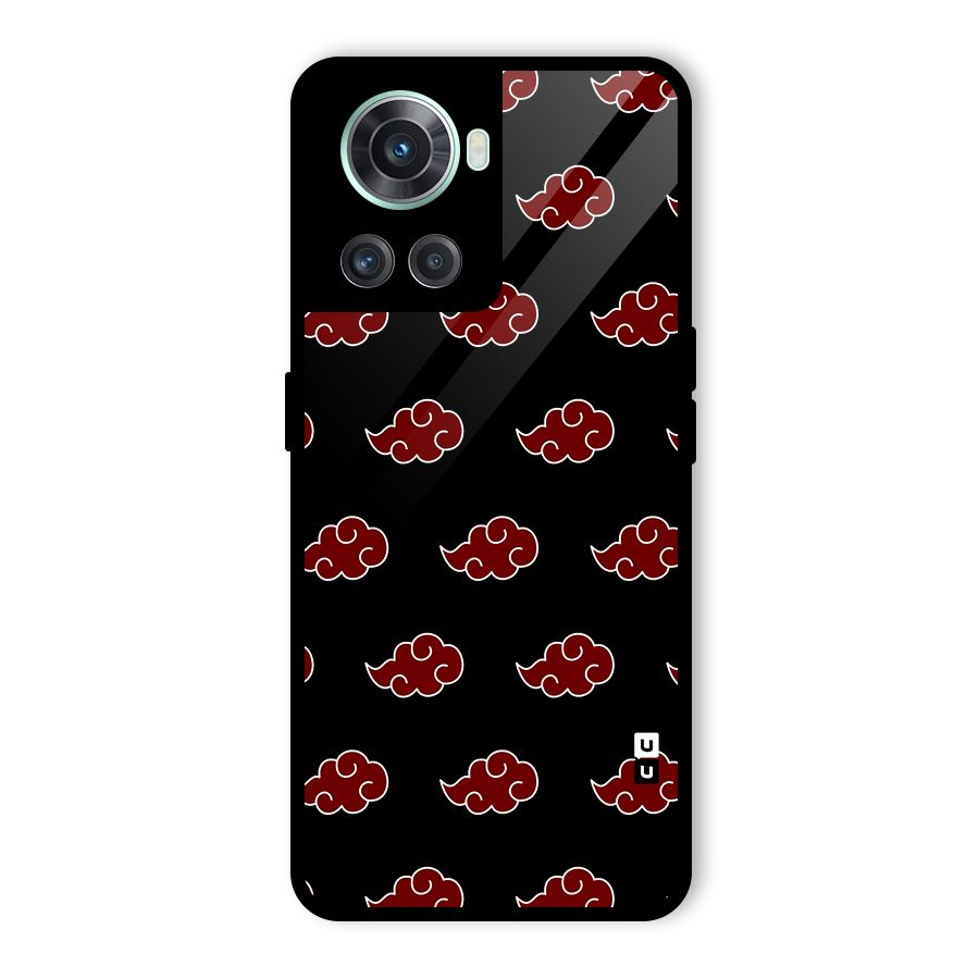 Naruto Akatsuki Pattern Glass Back Case for OnePlus 10R