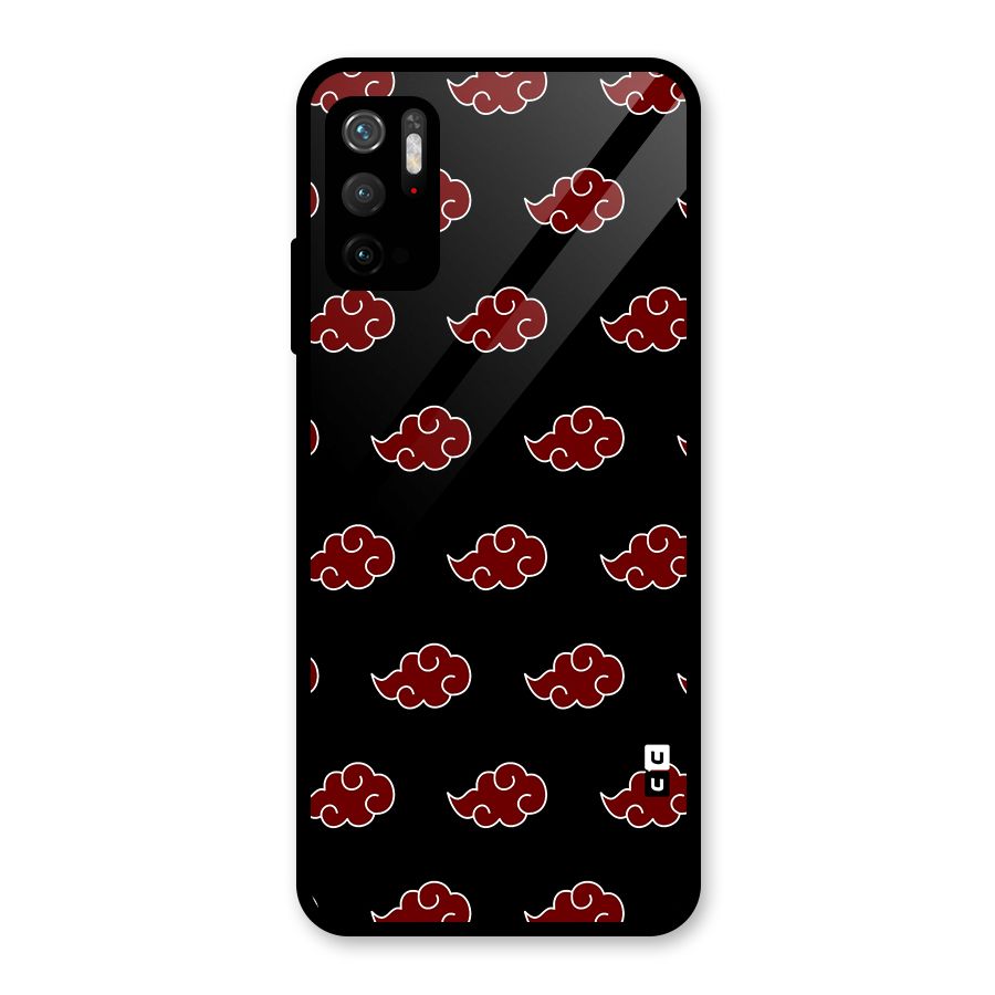 Naruto Akatsuki Pattern Glass Back Case for Poco M3 Pro 5G