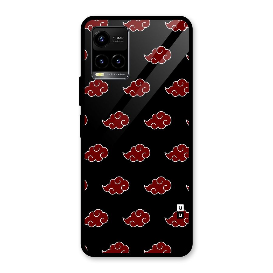 Naruto Akatsuki Pattern Glass Back Case for Vivo Y21A
