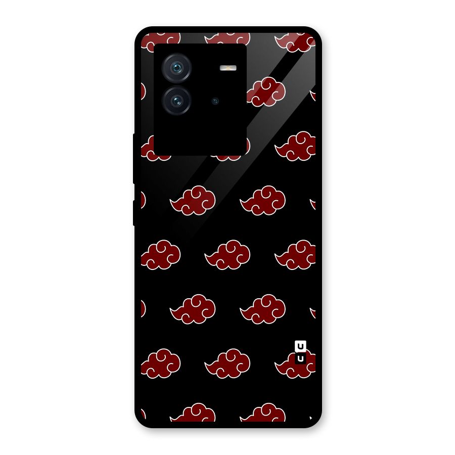 Naruto Akatsuki Pattern Glass Back Case for Vivo iQOO Neo 6 5G