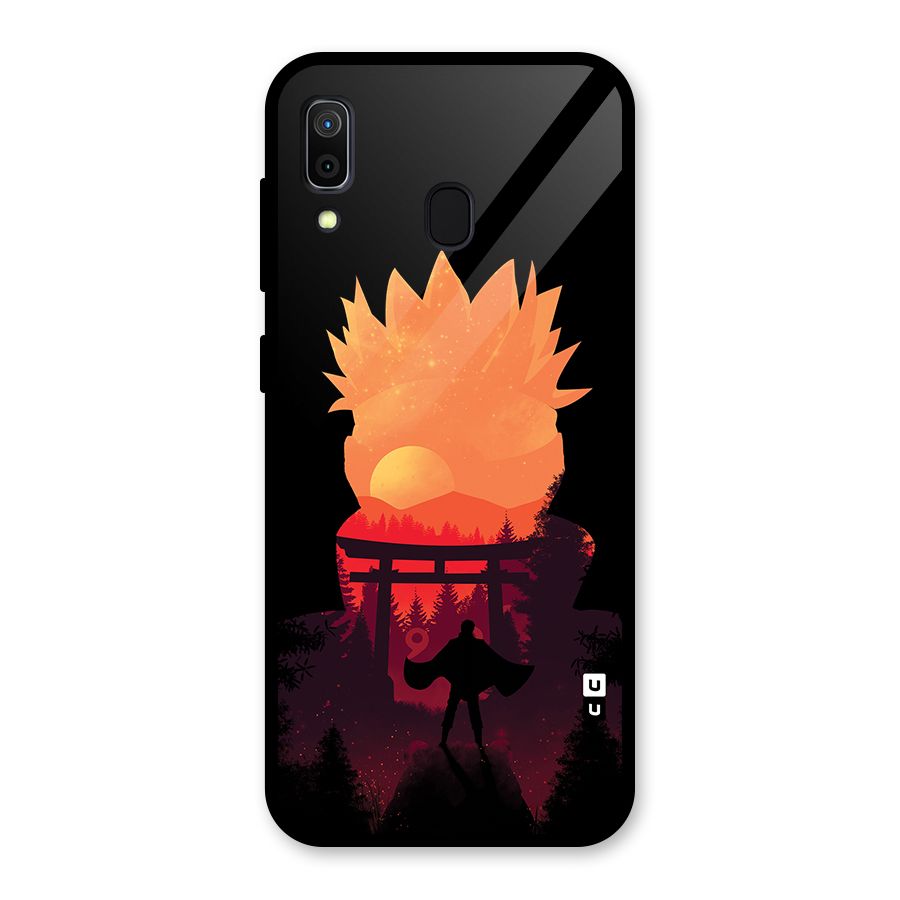 Naruto Anime Sunset Art Glass Back Case for Galaxy A30