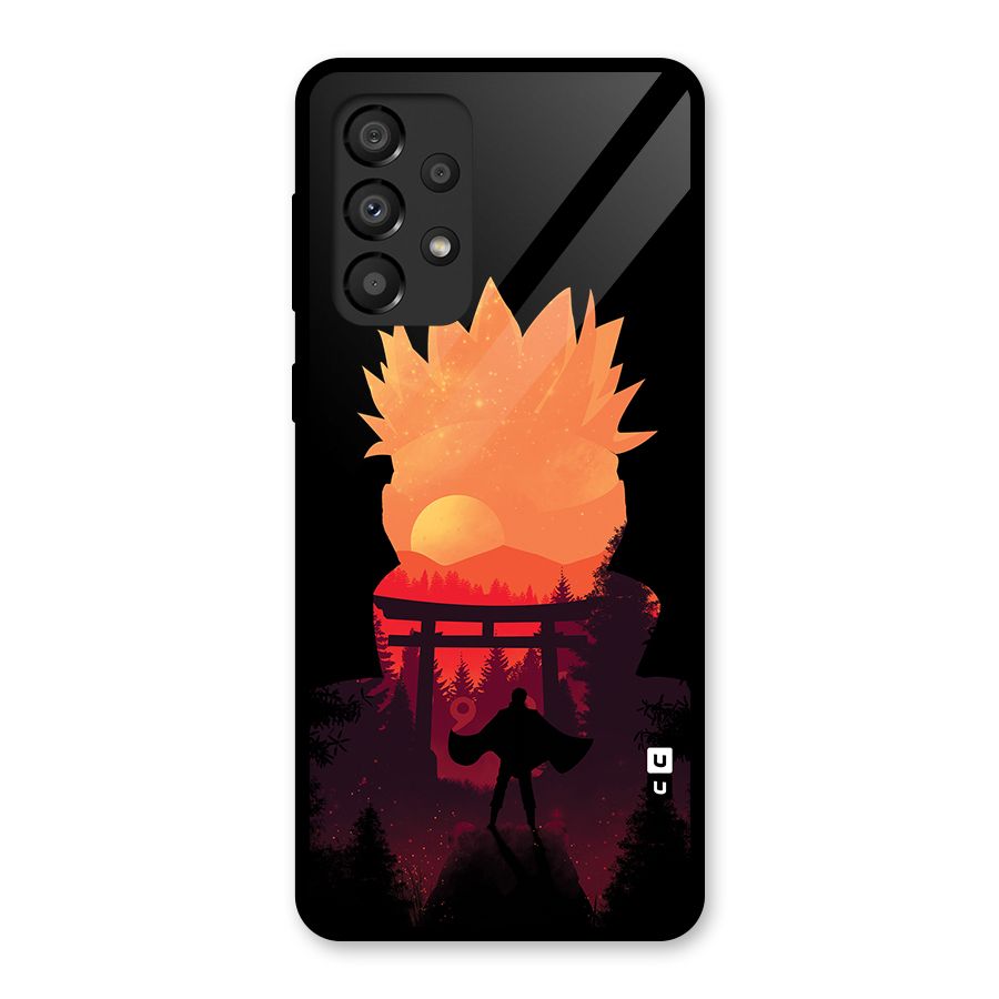 Naruto Anime Sunset Art Glass Back Case for Galaxy A33 5G