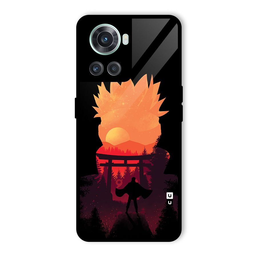 Naruto Anime Sunset Art Glass Back Case for OnePlus 10R
