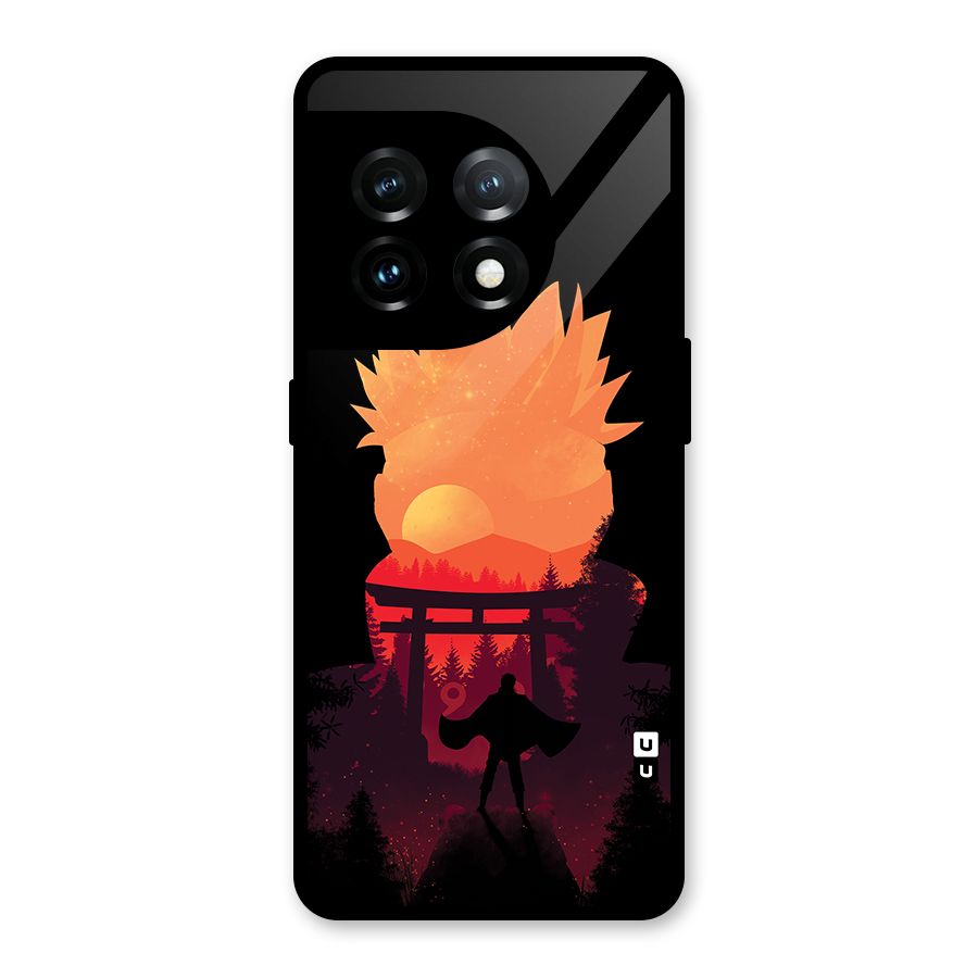 Naruto Anime Sunset Art Glass Back Case for OnePlus 11