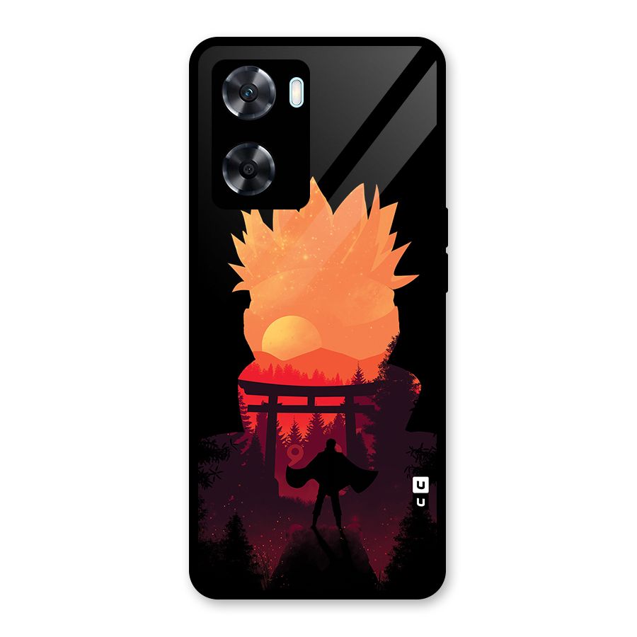 Naruto Anime Sunset Art Glass Back Case for Oppo A77