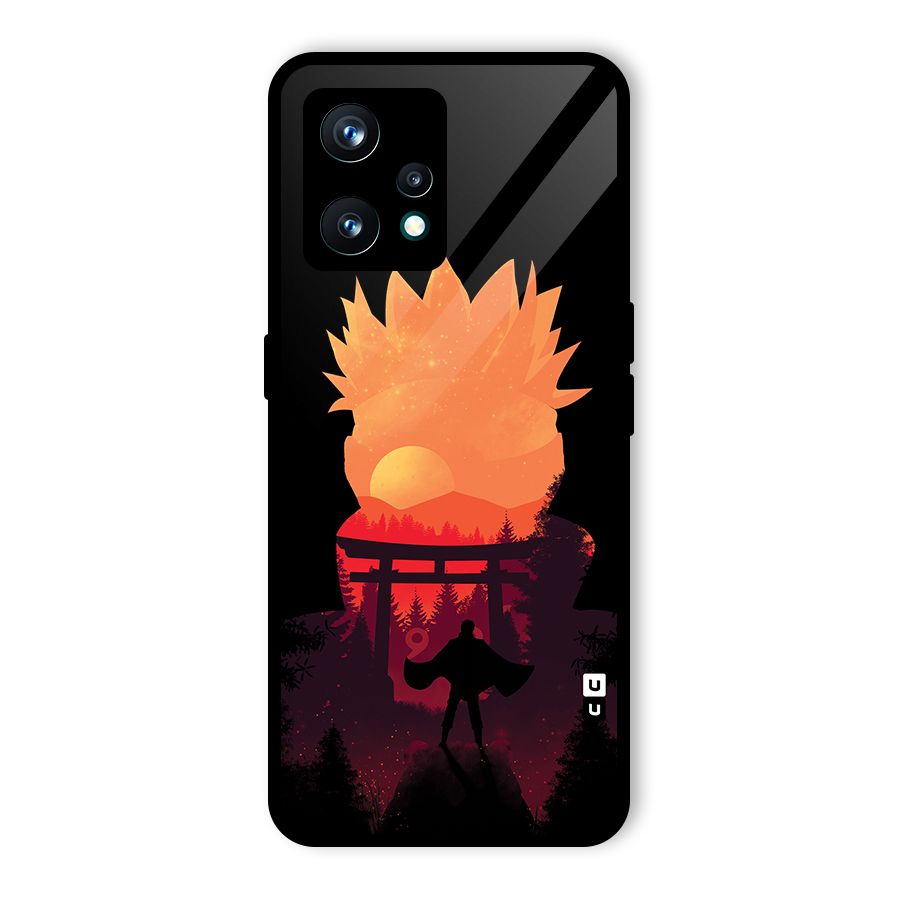 Naruto Anime Sunset Art Glass Back Case for Realme 9