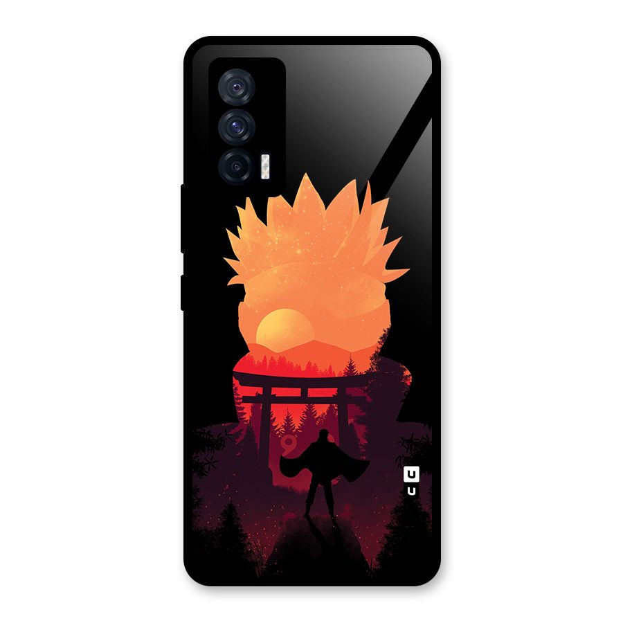 Naruto Anime Sunset Art Glass Back Case for Vivo iQOO 7 5G