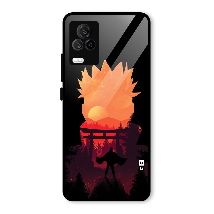 Naruto Anime Sunset Art Glass Back Case for Vivo iQOO 7 Legend 5G