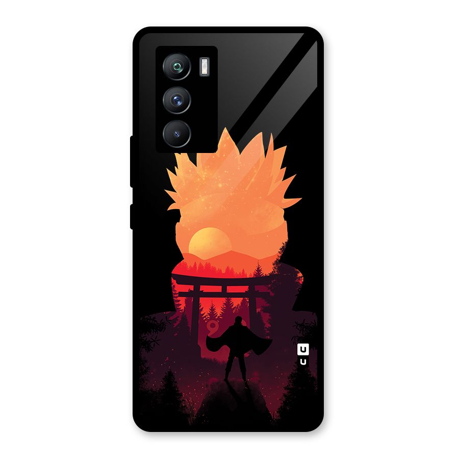 Naruto Anime Sunset Art Glass Back Case for Vivo iQOO 9 SE