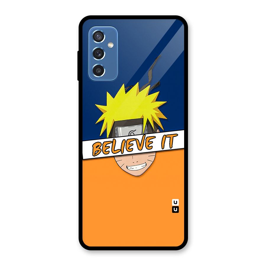 Naruto Believe It Glass Back Case for Galaxy M52 5G