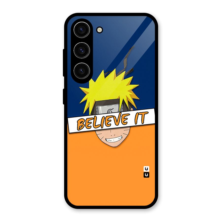 Naruto Believe It Glass Back Case for Galaxy S23