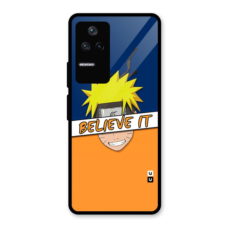 Naruto Believe It Glass Back Case for Poco F4 5G