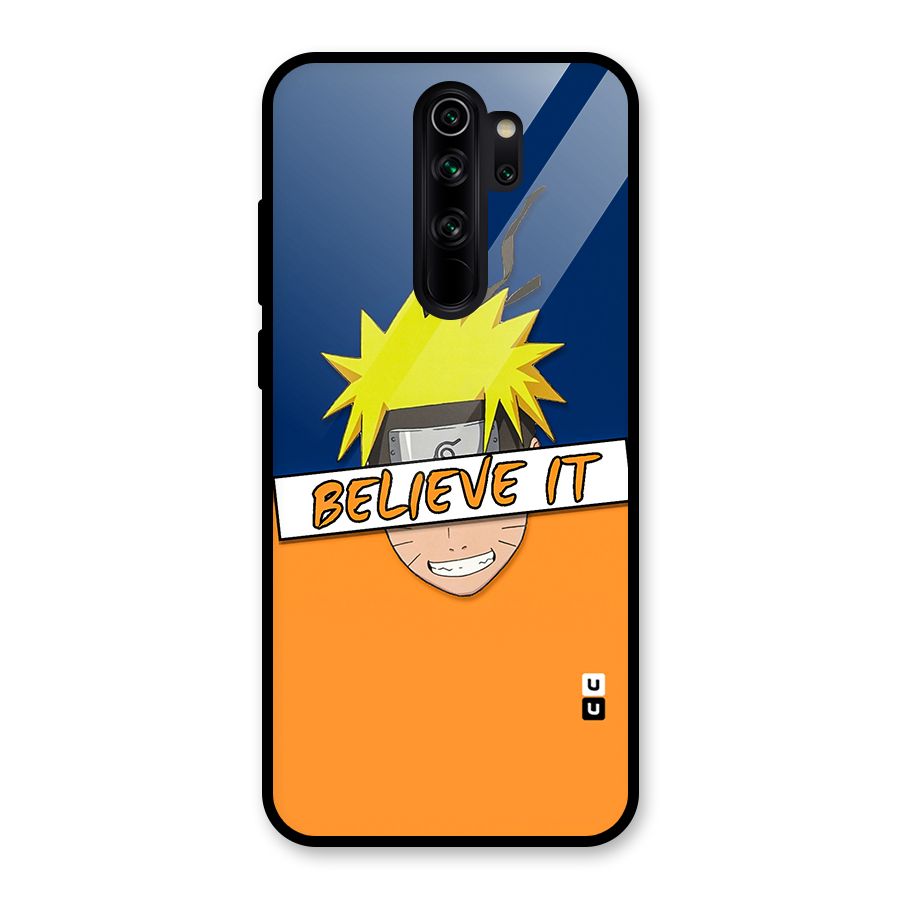 Naruto Believe It Glass Back Case for Redmi Note 8 Pro