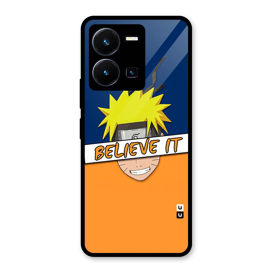 Naruto Believe It Glass Back Case for Vivo Y35