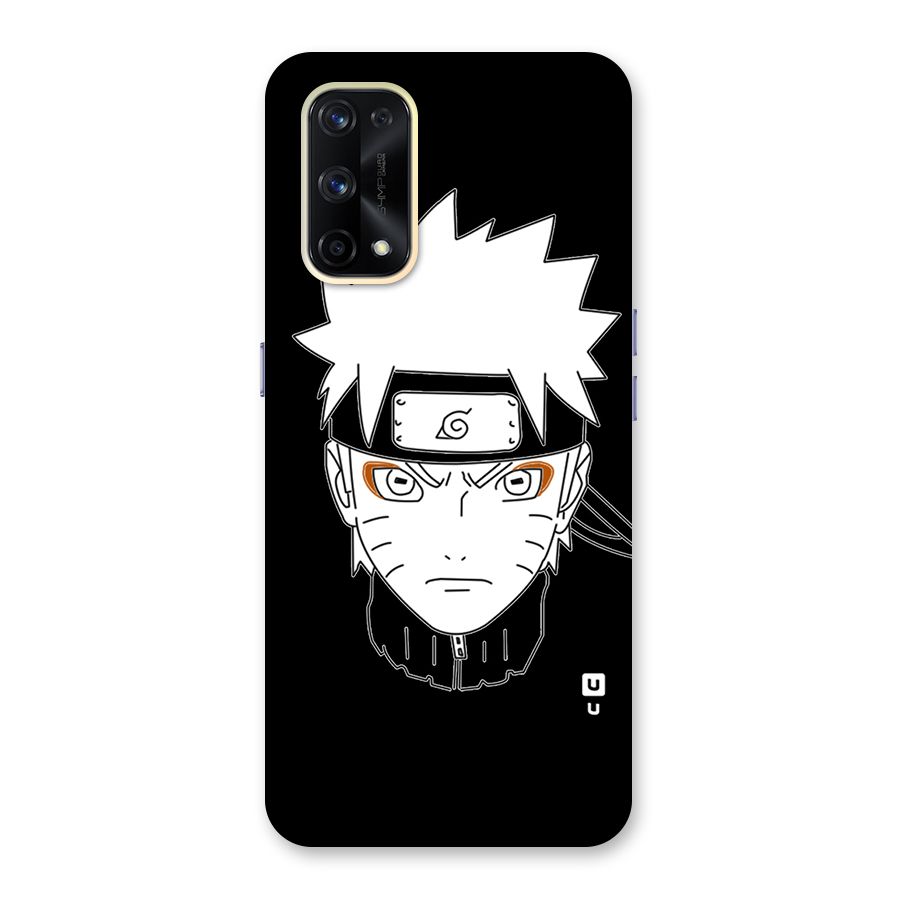 Naruto Black and White Art Glass Back Case for Realme X7 Pro