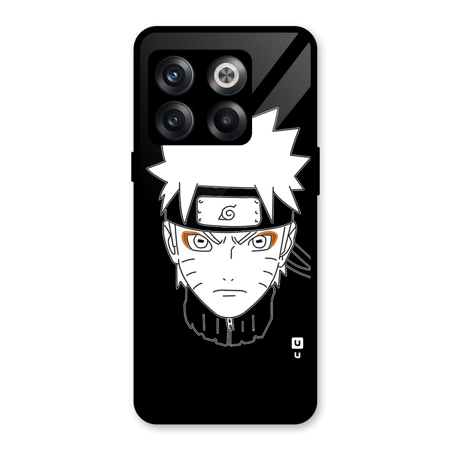 Naruto Black and White Art Glass Back Case for OnePlus 10T