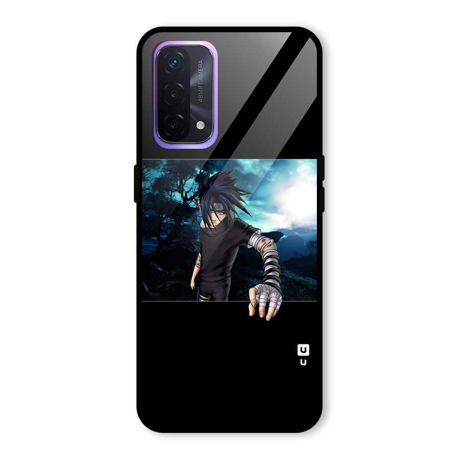 Naruto Cool Anime Night Glass Back Case for Oppo A74 5G