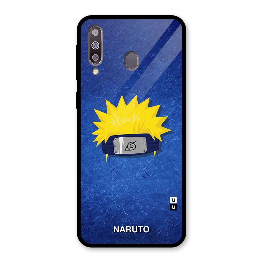 Naruto Headband Minimal Glass Back Case for Galaxy M30