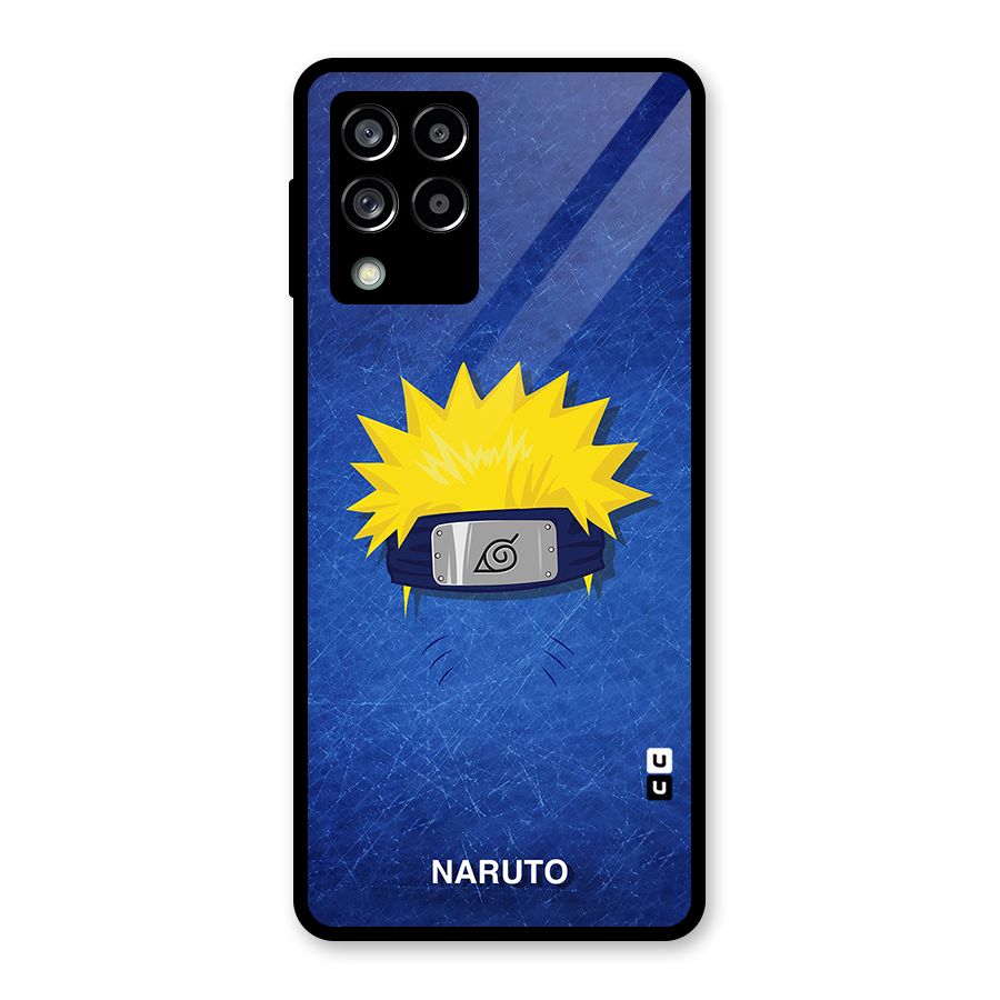 Naruto Headband Minimal Glass Back Case for Galaxy M53 5G