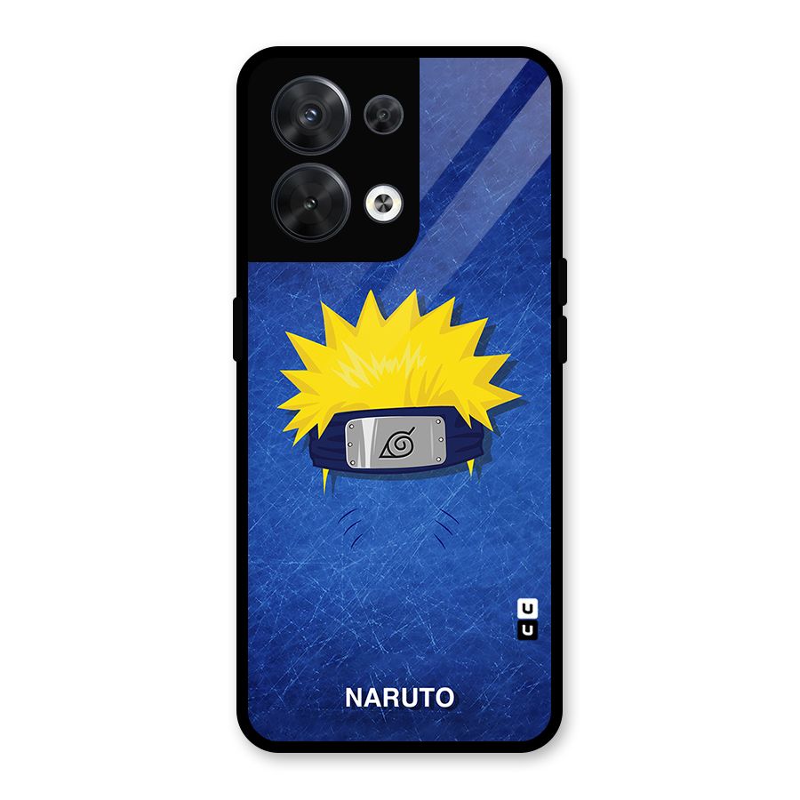 Naruto Headband Minimal Glass Back Case for Oppo Reno8 5G