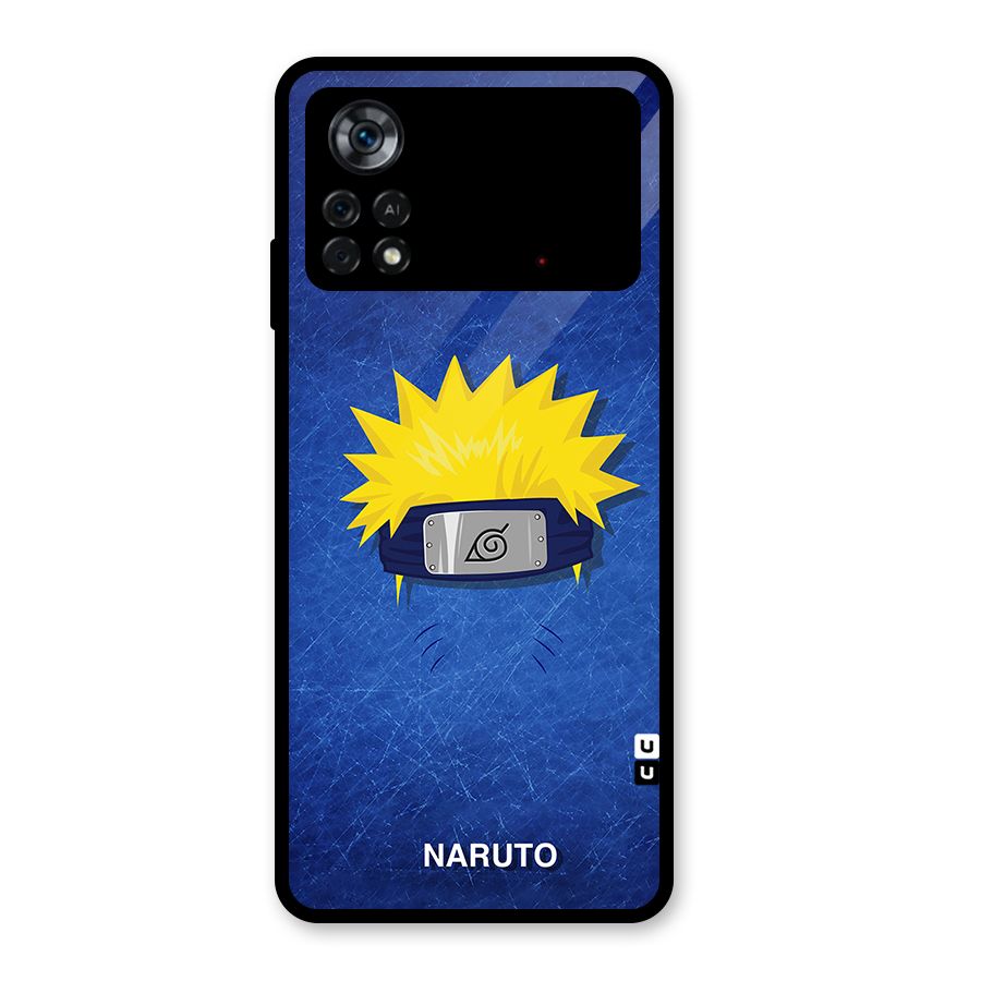 Naruto Headband Minimal Glass Back Case for Poco X4 Pro 5G