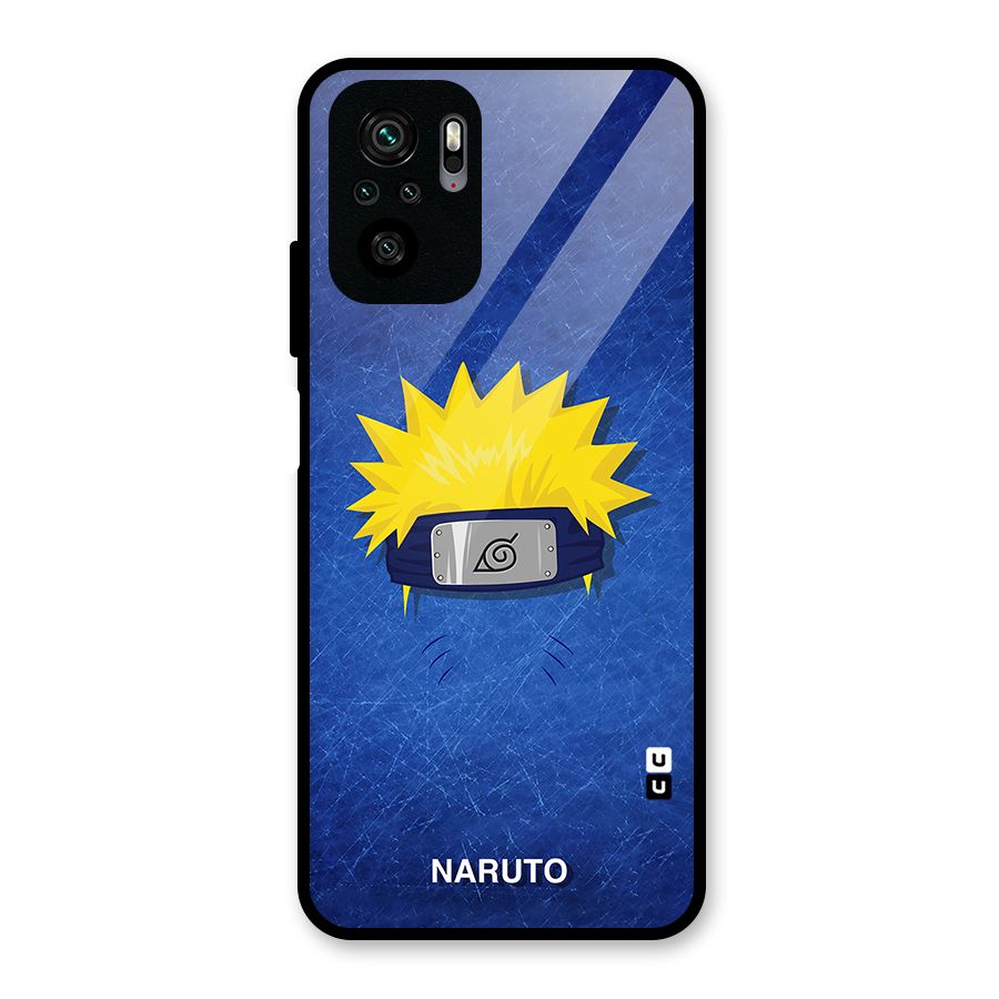 Naruto Headband Minimal Glass Back Case for Redmi Note 10S