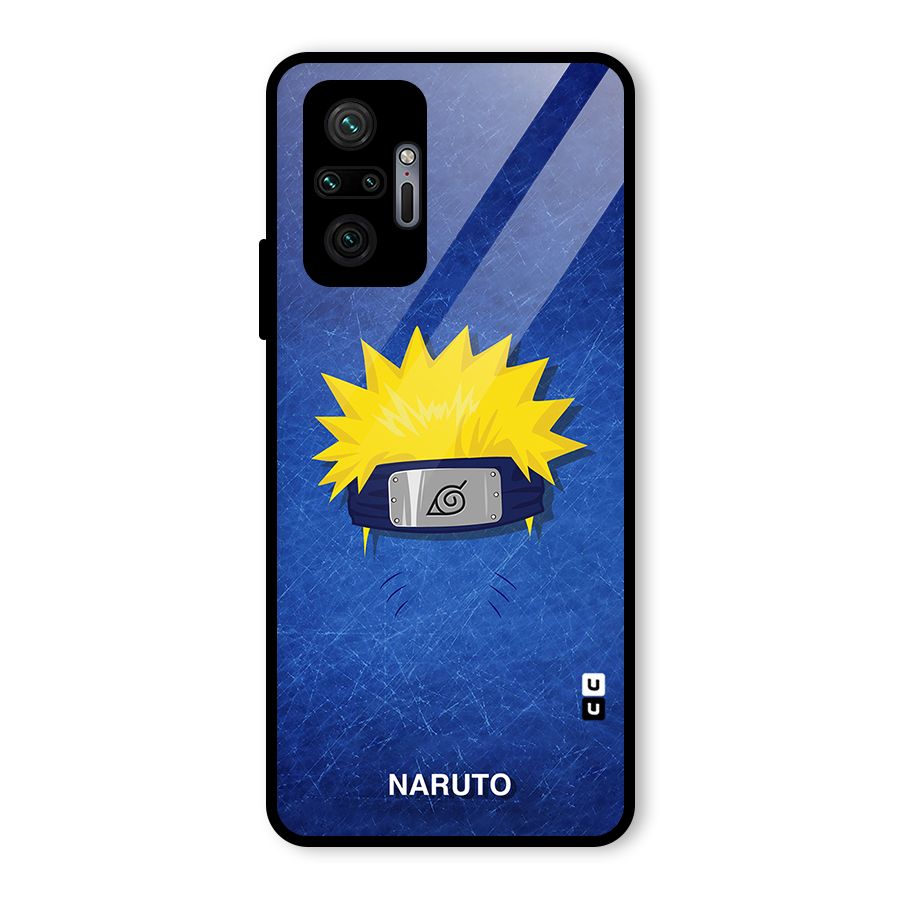 Naruto Headband Minimal Glass Back Case for Redmi Note 10 Pro