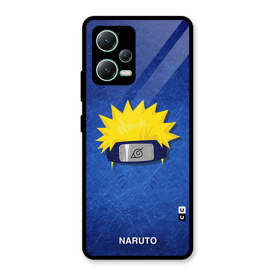 Naruto Headband Minimal Glass Back Case for Redmi Note 12 5G